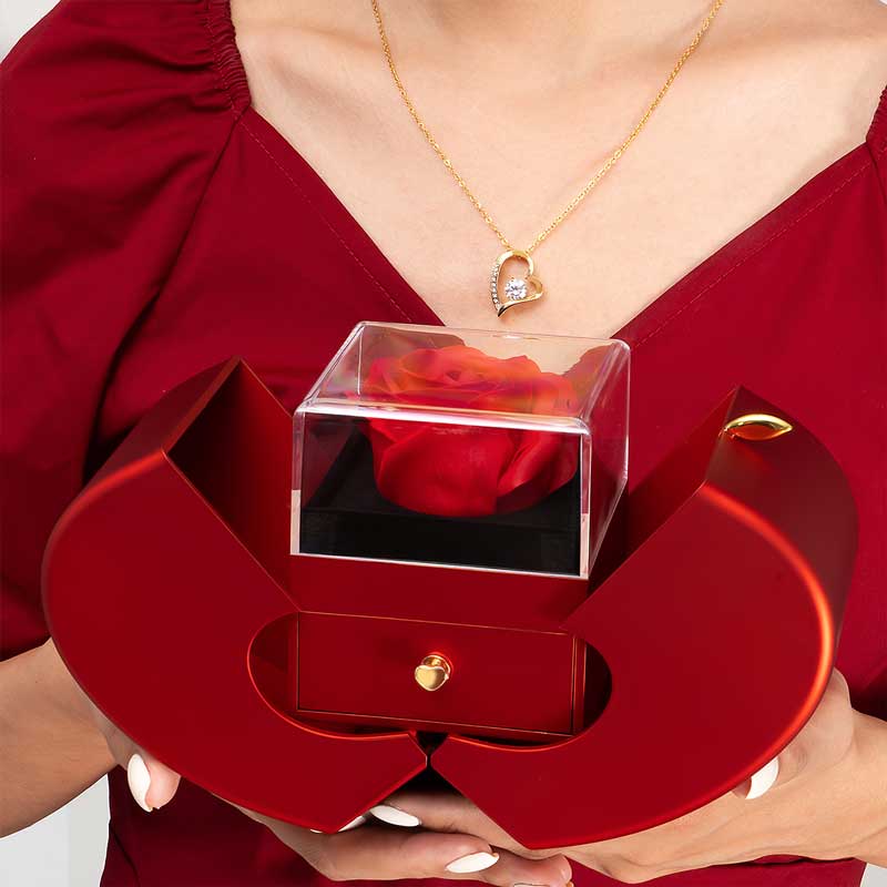 Luksaria - Zestaw Jabłko i naszyjnik Miłość